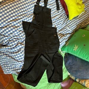 Madewell black overalls